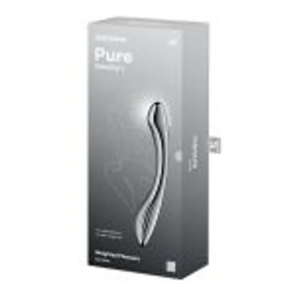 Satisfyer Pure Gravity 1 - Chrome Steel 22 cm Dildo — image 8 of 9