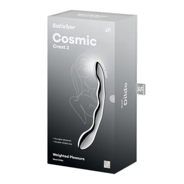 Satisfyer Cosmic Crest 2 - Chrome Steel 20.5 cm Dildo — image 9 of 9