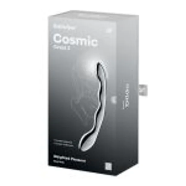 Satisfyer Cosmic Crest 2 - Chrome Steel 20.5 cm Dildo — image 8 of 9