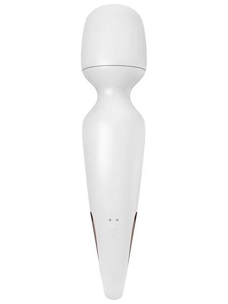 Satisfyer Wand-erland - White - White/Rose Gold USB Rechargeable Massage Wand — image 10 of 10