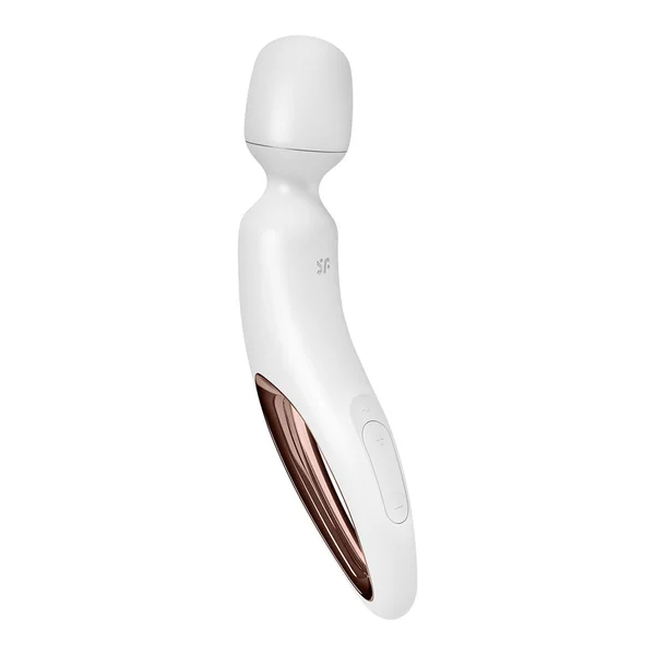 Satisfyer Wand-erland - White - White/Rose Gold USB Rechargeable Massage Wand — image 4 of 10