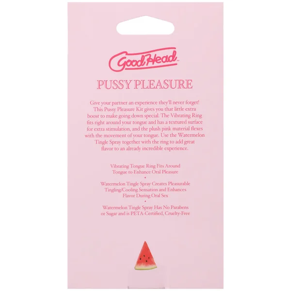 GoodHead Pussy Pleasure Party Kit - Watermelon GoodHead Tingle Spray and Vibrating Tongue Ring — image 4 of 6