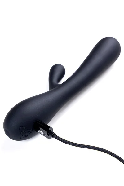 Adam and Eve Luxe Noir Lapine 6.75" Rabbit Vibrator — image 8 of 12