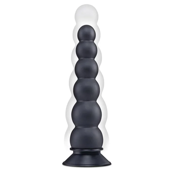 Size Up 7 Inch Ripple Inflatable Butt Plug - Black 20.3 cm Inflatable Butt Plug — image 3 of 8