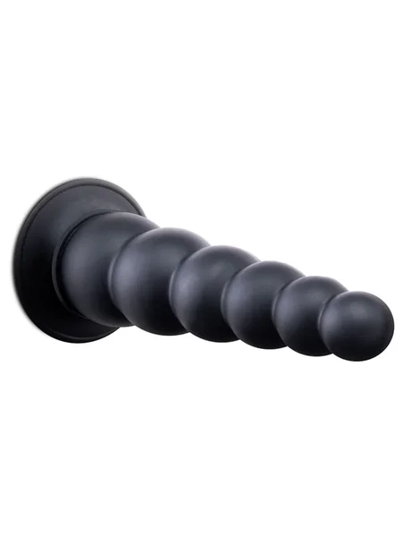 Size Up 7 Inch Ripple Inflatable Butt Plug - Black 20.3 cm Inflatable Butt Plug — image 7 of 8
