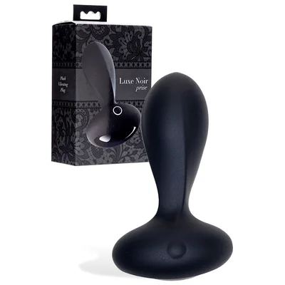 adam and eve luxe noir 41 prise plush vibrating anal plug