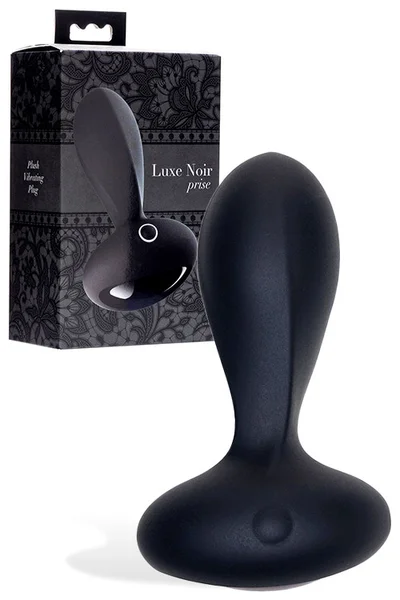Adam and Eve Luxe Noir 4.1" Prise Plush Vibrating Anal Plug — image 11 of 15