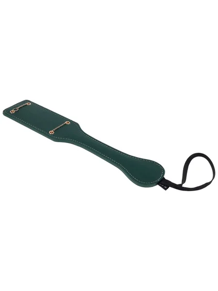 Sex & Mischief Indica Chain Impressions Paddle - Green/Gold Spanking Paddle — image 8 of 10