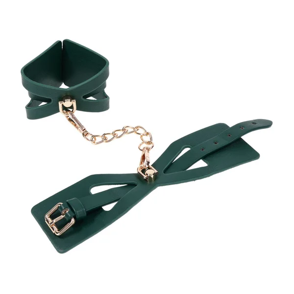 Sex & Mischief Indica Cutout Cuffs - Green/Gold Restraints — image 7 of 12