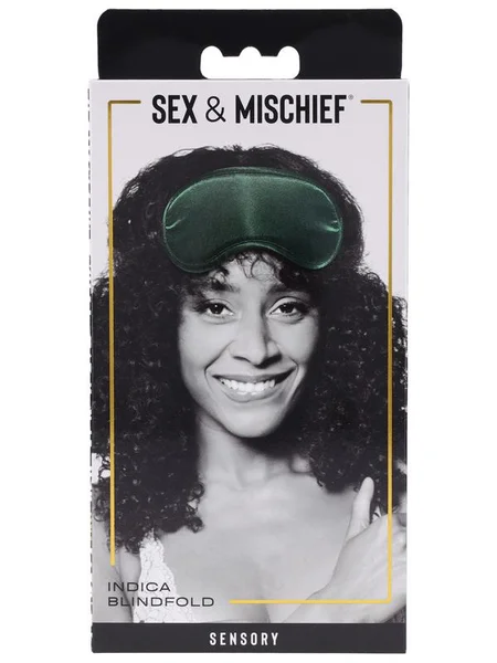 Sex & Mischief Indica Blindfold - Green Eye Mask — image 10 of 12