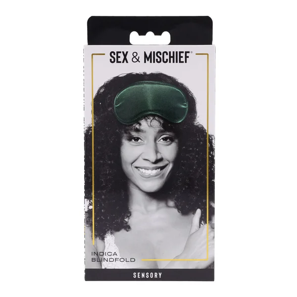 Sex & Mischief Indica Blindfold - Green Eye Mask — image 8 of 12