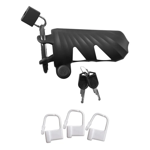 Fantasy C-Ringz Remote-Controlled Vibrating Cock Blocker - Black Vibrating Cock Cage — image 3 of 8