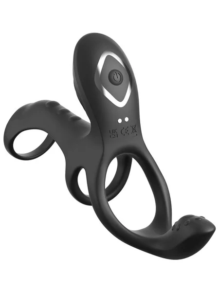 Fantasy C-Ringz Ultimate Couples Cage Max - Black USB Rechargeable Vibrating Cock Ring Cage — image 10 of 10