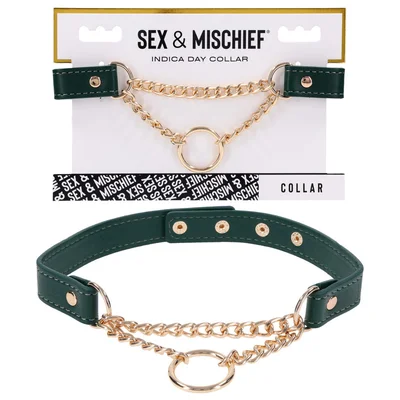 sex mischief indica day collar greengold collar