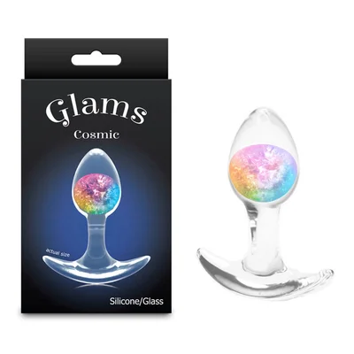 glams cosmic small rainbow clearrainbow 81 cm small butt plug