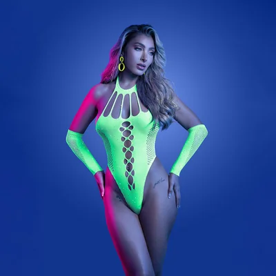 glow pressure point teddy os glow in dark green one size