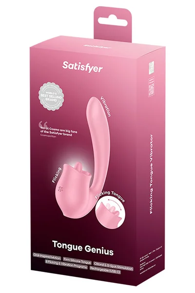 Satisfyer Tongue Genius Flicking Tongue Rabbit Vibrator — image 5 of 5