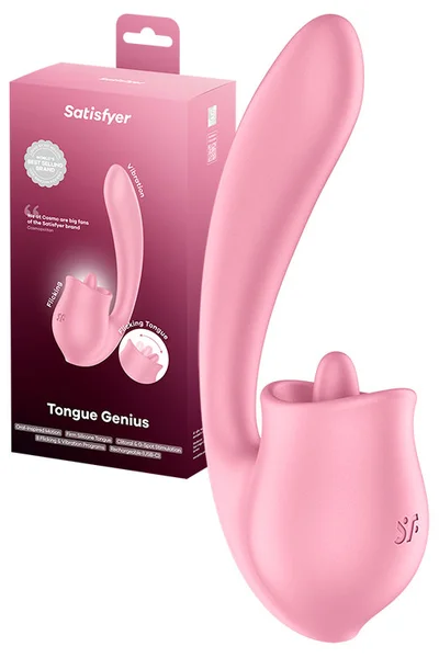 Satisfyer Tongue Genius Flicking Tongue Rabbit Vibrator — image 11 of 15