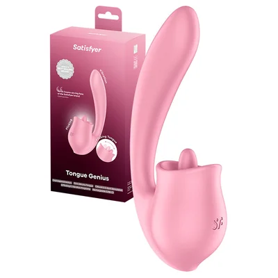 satisfyer tongue genius flicking tongue rabbit vibrator