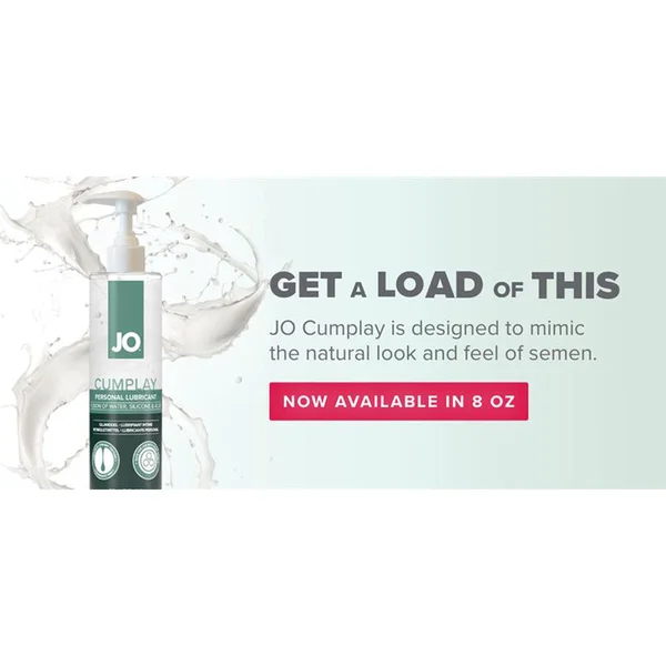 JO Cumplay Lube - 240 mL - Cum Style Lubricant - 240 ml Pump Bottle — image 2 of 7