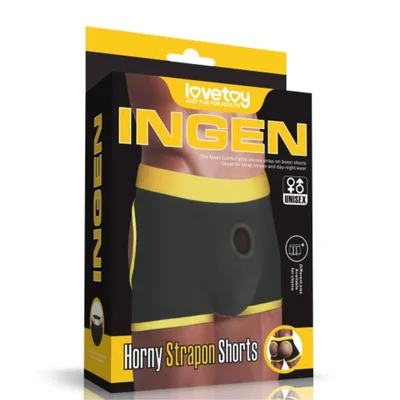 ingen unisex horny strap on shorts
