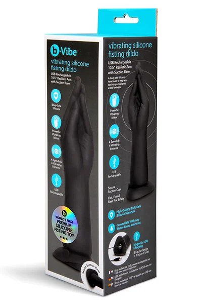 B-Vibe Vibrating Silicone Fisting 10.5" Dildo — image 2 of 6