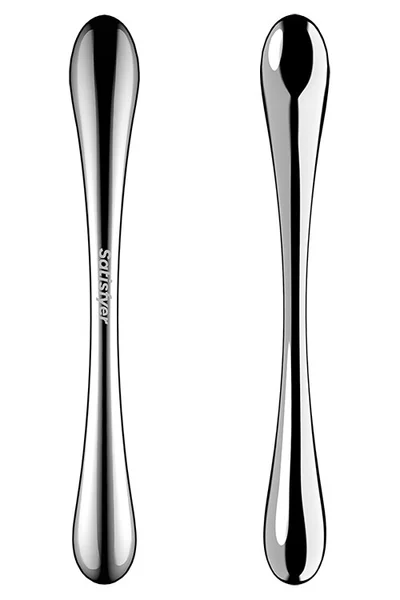Satisfyer Cosmic Crest 1 Weighted 9.4" Stainless Steel Dildo — image 3 of 4