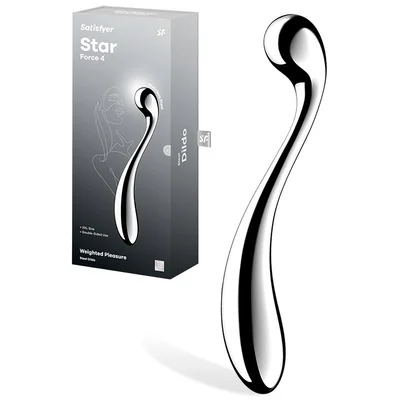 satisfyer star force 4 stainless steel 102 dual ended dildo