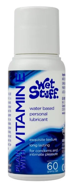 Wet Stuff Plain - 60g Bottle - Water Based Lubricant with Vitamin E - 60 gram Bottle — image 2 of 2