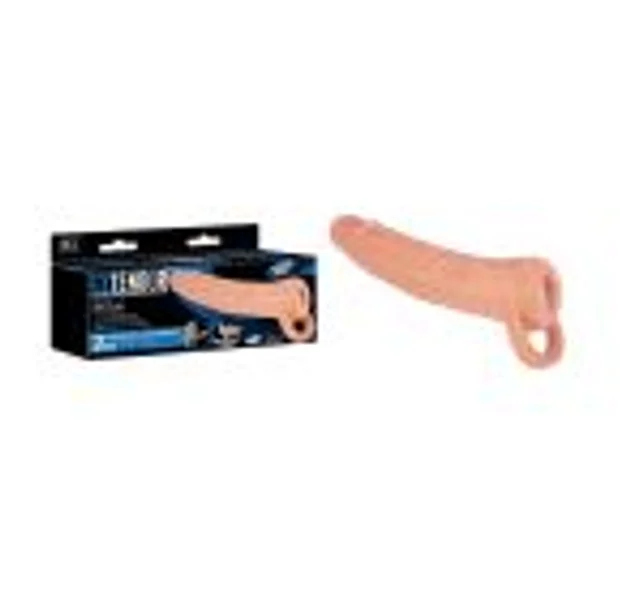 Extendor 8'' 2-in-1 Penis Extender & Masturbator - Flesh 20.3 cm Penis Extension Sleeve with Vagina Opening — image 2 of 3