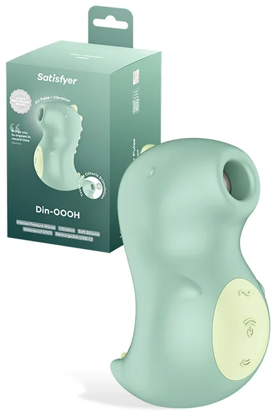 Satisfyer DinOOOH 3.9" Vibrating Air Pulse Clitoral Stimulator — image 5 of 8
