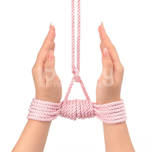 Rebellion Reign Silky Bondage Rope - Pink - Pink Bondage Rope - 10 metre length — image 5 of 9