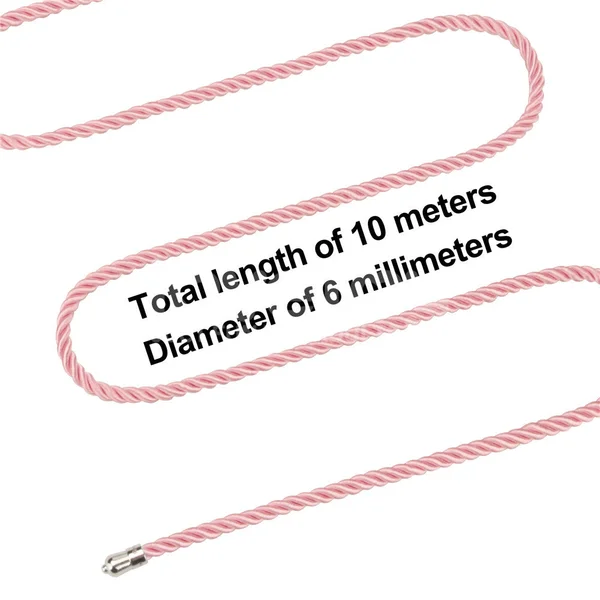 Rebellion Reign Silky Bondage Rope - Pink - Pink Bondage Rope - 10 metre length — image 9 of 9