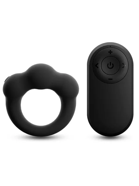 Renegade Rocket Ring - Black - Black USB Rechargeable Vibrating Cock Ring with Wireless Remote — image 6 of 7
