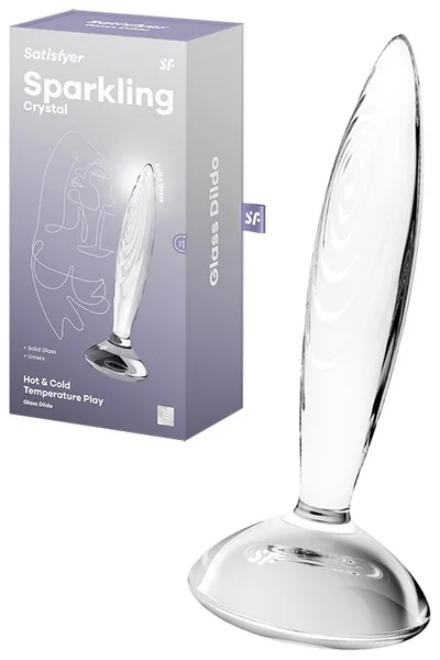 Satisfyer Sparkling Crystal 7.5" Glass Dildo — image 5 of 8