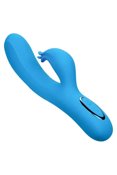 Calexotics Flutter G 9" Silicone Rabbit Vibrator with Flicking Clitoral Teaser — image 2 of 10