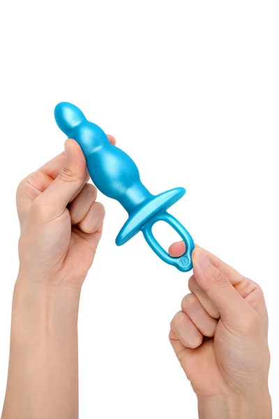 B-Vibe Bounce 4.4" Beaded Silicone Butt Plug — image 5 of 6