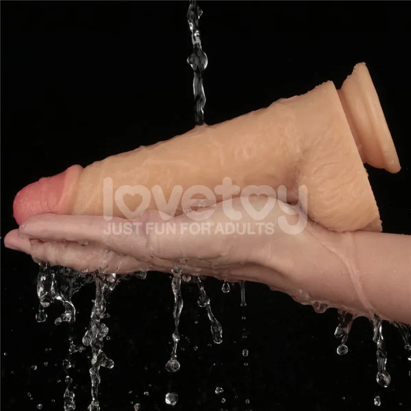 9 Inch Power Basics - Flesh 23 cm USB Rechargeable Vibrating Dong — image 2 of 9