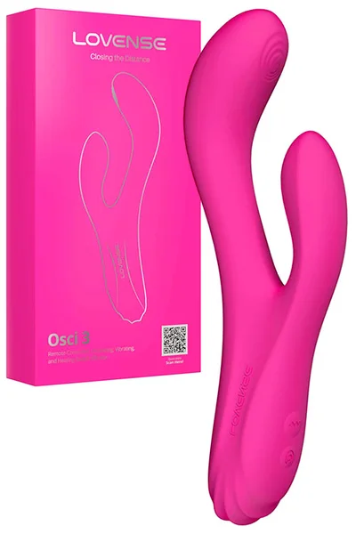 Lovense Osci 3 App Enabled 8.25" Heated Rabbit Vibrator With Oscillating Tip — image 5 of 12