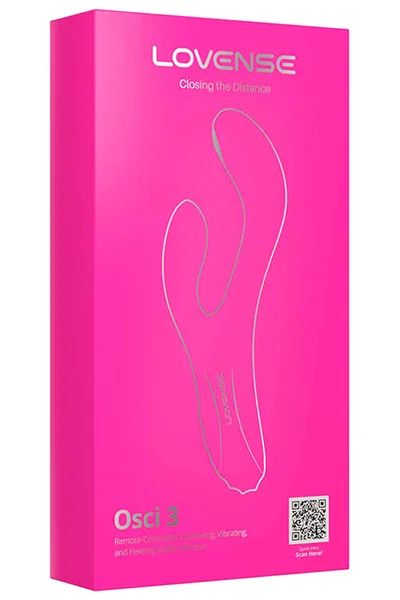 Lovense Osci 3 App Enabled 8.25" Heated Rabbit Vibrator With Oscillating Tip — image 4 of 4