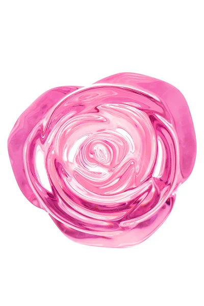 Booty Sparks Pink Rose 3.8" Glass Butt Plug | Large — image 2 of 4
