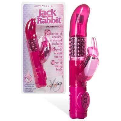 calexotics advanced g 85 rotating beaded rabbit vibrator