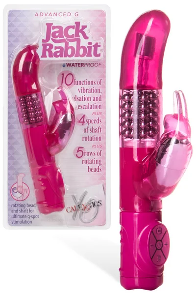 Calexotics Advanced G 8.5" Rotating Beaded Rabbit Vibrator — image 4 of 6