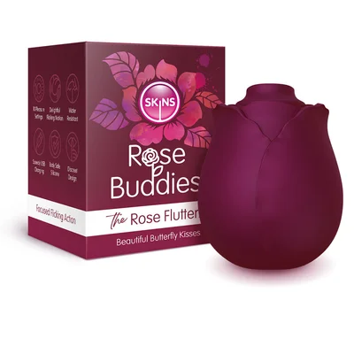 skins rose buddies the rose flutterz purple usb rechargeable flicking rose stimulator