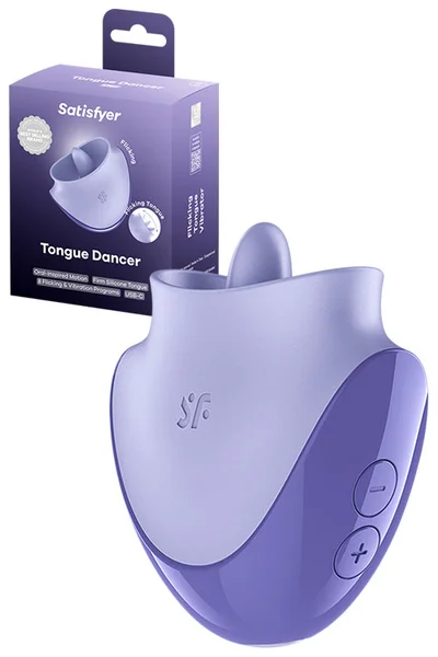 Satisfyer Tongue Dancer 2.7" Flicking & Vibrating Clitoral Stimulator — image 6 of 15