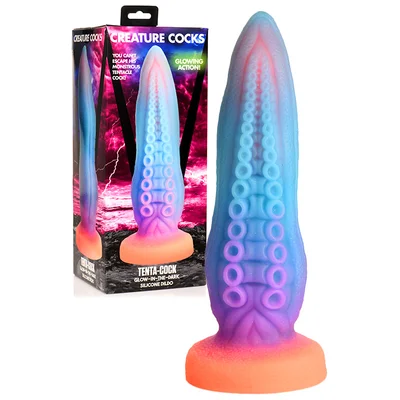 creature cocks tenta cock 95 luminous silicone tentacle monster dildo