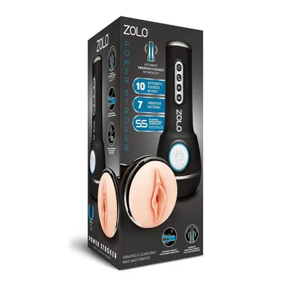 zolo power stroker flesh usb rechargeable powered masturbator