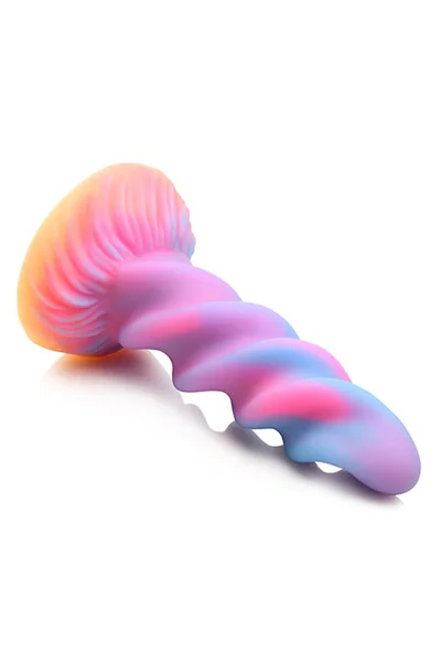 Creature Cocks Moon Rider 8.1" Luminous Silicone Unicorn Horn Dildo — image 2 of 4