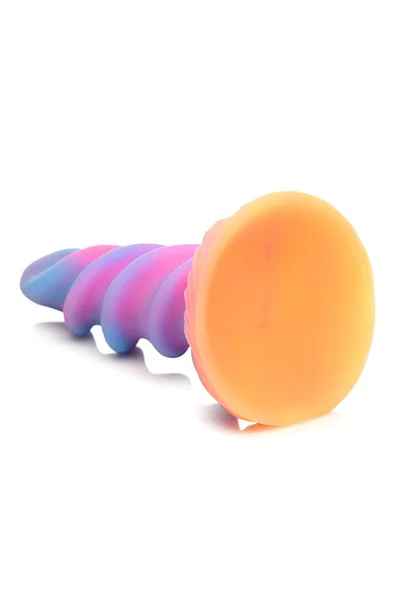 Creature Cocks Moon Rider 8.1" Luminous Silicone Unicorn Horn Dildo — image 3 of 4