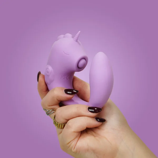 Unihorn - C Horse - Marina Lilac - Lilac USB Rechargeable Dual Unicorn Vibrator — image 2 of 11